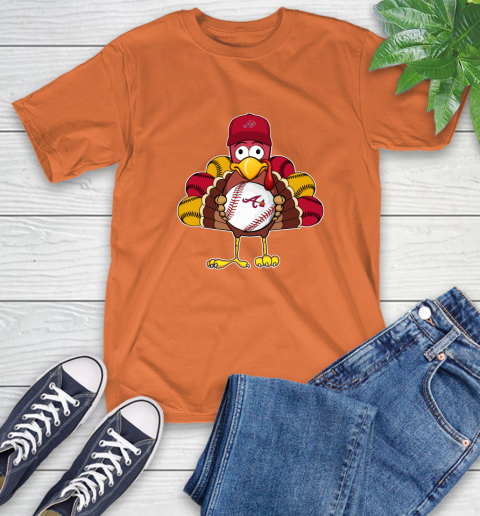 Atlanta Braves Turkey thanksgiving T-Shirt 5