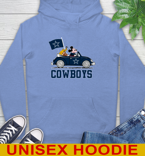 NFL Football Dallas Cowboys Pluto Mickey Driving Disney Shirt Hoodie 11