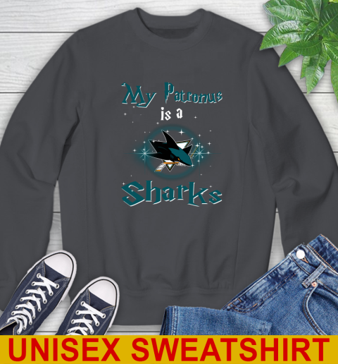 NHL Hockey Harry Potter My Patronus Is A San Jose Sharks Sweatshirt 7