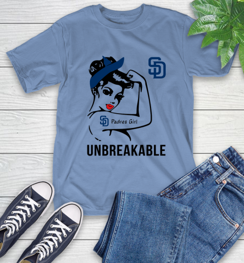 MLB San Diego Padres Girl Unbreakable Baseball Sports T-Shirt 11