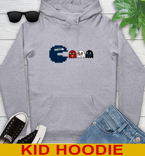Seattle Seahawks NFL Football Pac Man Champion Youth Hoodie 6