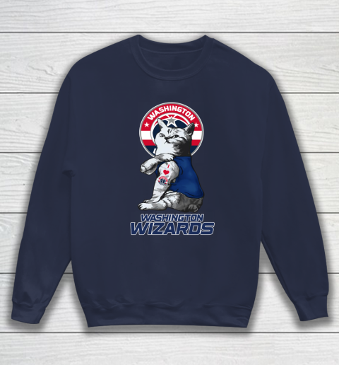 NBA Basketball My Cat Loves Washington Wizards Sweatshirt 2