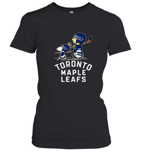 Let's Play Toronto Maples Leafs Ice Hockey Snoopy NHL Women's T-Shirt