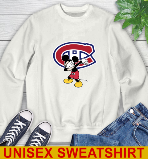 Montreal Canadiens NHL Hockey Dabbing Mickey Disney Sports Sweatshirt
