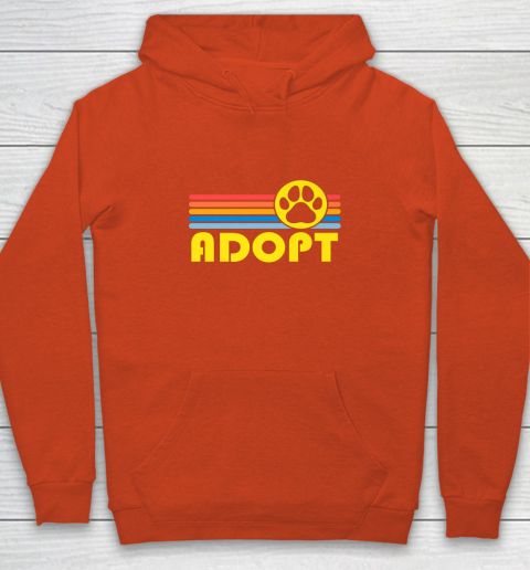Rescue Animal Adoption Adopt Cat or Dog Vintage Retro Sunset Youth Hoodie 3