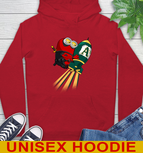 MLB Baseball Oakland Athletics Deadpool Minion Marvel Shirt Hoodie 11 MLB Baseball Oakland Athletics Deadpool Minion Marvel Shirt Hoodie - Image 11