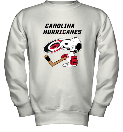 Carolina Hurricanes Ice Hockey Broken Teeth Snoopy NHL Youth Sweatshirt