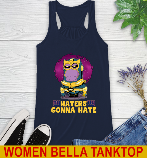 NFL Football New York Giants Haters Gonna Hate Thanos Minion Marvel Shirt Racerback Tank 11