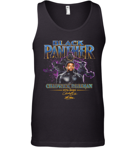 Black Panther Chadwick Boseman 1976 2020 Signature Tank Top