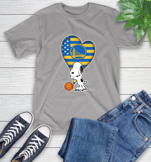 Golden State Warriors NBA Basketball The Peanuts Movie Adorable Snoopy T-Shirt 6