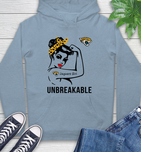 NFL Jacksonville Jaguars Girl Unbreakable Football Sports Hoodie 6