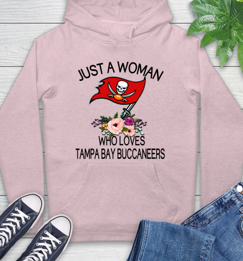 NFL Just A Woman Who Loves Tampa Bay Buccaneers Football Sports Hoodie 7