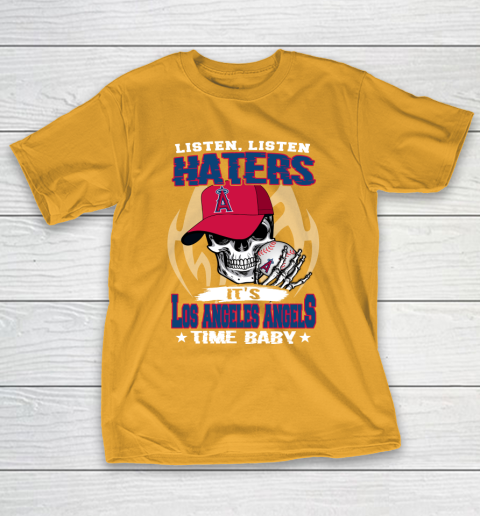 Listen Haters It is ANGELS Time Baby MLB T-Shirt 2
