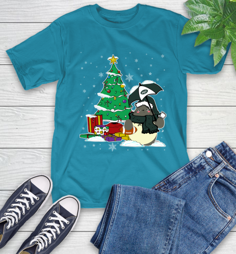 New York Jets NFL Football Cute Tonari No Totoro Christmas Sports T-Shirt 9