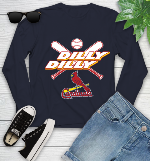 MLB St.Louis Cardinals Dilly Dilly Baseball Sports Youth Long Sleeve 3