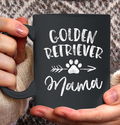 Dog Mom Shirt Golden Retriever Mama Golden Lover Owner Gift Dog Mom Mother Ceramic Mug 11oz