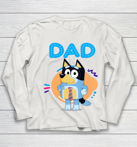 Bluey Dad Lover Forever Father's Day Youth Long Sleeve 11