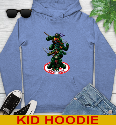 MLB Baseball Boston Red Sox Teenage Mutant Ninja Turtles Shirt Youth Hoodie 12
