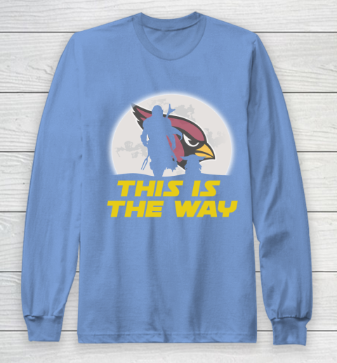 Arizona Cardinals NFL Football Star Wars Yoda And Mandalorian This Is The Way Long Sleeve T-Shirt 8