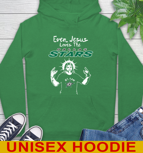 Dallas Stars NHL Hockey Even Jesus Loves The Stars Shirt Hoodie 8