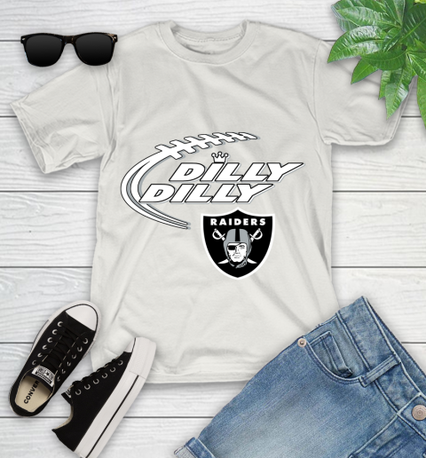 NFL Oakland Raiders Dilly Dilly Football Sports Youth T-Shirt 12