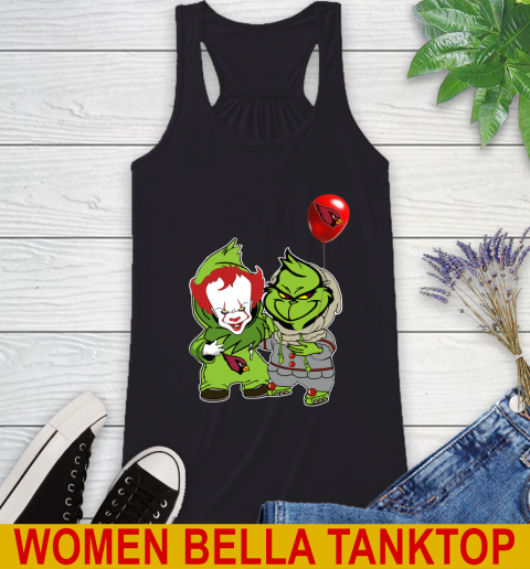 Arizona Cardinals Baby Pennywise Grinch Christmas NFL Football Racerback Tank 2