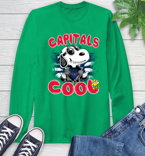 NHL Hockey Washington Capitals Cool Snoopy Shirt Long Sleeve T-Shirt - Image 10