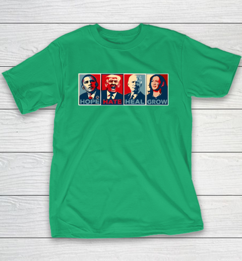 Hope Hate Heal Grow Youth T-Shirt 4