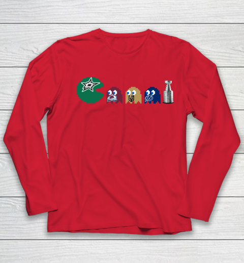 Dallas Stars x Pacman Create History For Stanley Cup Youth Long Sleeve 10