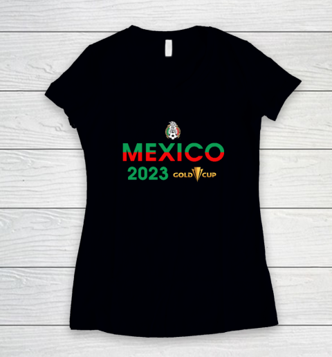 Mexico Gold Cup Champions 2023 Women's V-Neck T-Shirt
