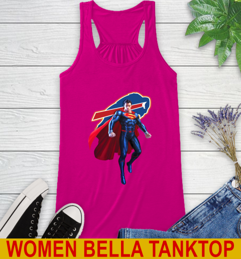 NFL Superman DC Sports Football Buffalo Bills Racerback Tank 8