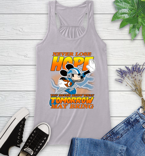 Detroit Lions NFL Football Mickey Disney Never Lose Hope Racerback Tank 4