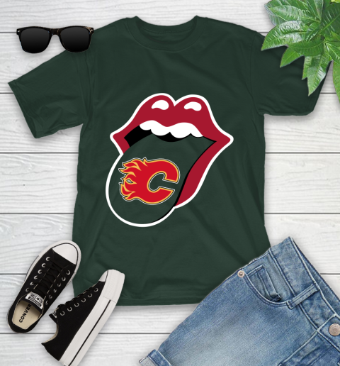 Calgary Flames NHL Hockey Lips I Root For My Team Adoring Fan 107