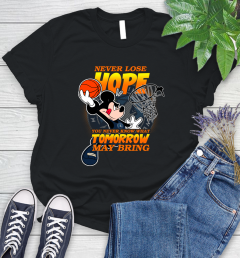 Minnesota Timberwolves NBA Basketball Mickey Disney Never Lose Hope Women's T-Shirt