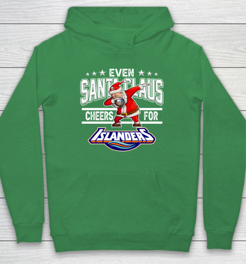 New York Islanders Even Santa Claus Cheers For Christmas NHL Hoodie 5