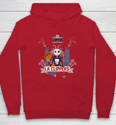 NBA LA Clippers Basketball Jack Skellington Halloween Hoodie 7