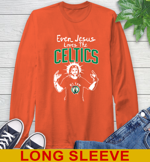Boston Celtics NBA Basketball Even Jesus Loves The Celtics Shirt Women's T- Shirt