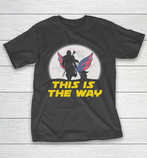 Washington Capitals NHL Ice Hockey Star Wars Yoda And Mandalorian This Is The Way T-Shirt