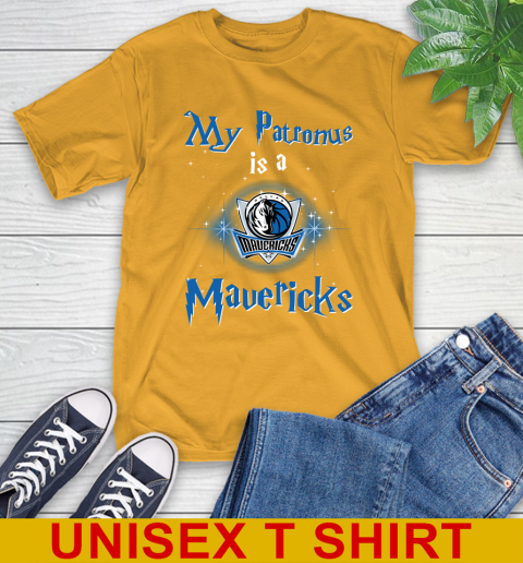 NBA Basketball Harry Potter My Patronus Is A Dallas Mavericks T-Shirt 2
