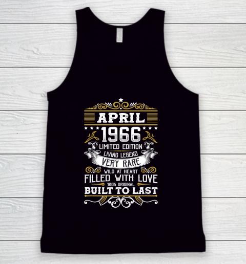 Father gift shirt Vintage April 1966 54 Years Old Shirt 54th Birthday Gifts T Shirt Tank Top
