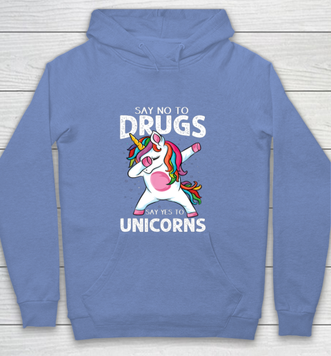 Say No To Drugs Say Yes To Unicorn Anti drug Red Ribbon Week Youth Hoodie 8