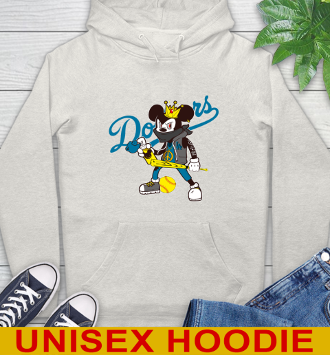 Los Angeles Dodgers MLB Baseball Mickey Peace Sign Sports Hoodie 12