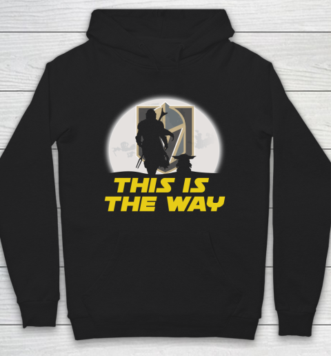 Vegas Golden Knights NHL Ice Hockey Star Wars Yoda And Mandalorian This Is The Way Hoodie
