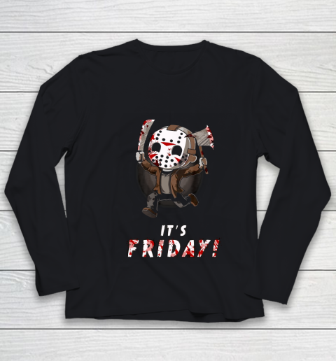It's Friday 13th Funny Halloween Horror Youth Long Sleeve