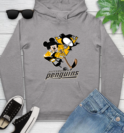 NHL Pittsburgh Penguins Mickey Mouse Disney Hockey T Shirt Youth Hoodie 6