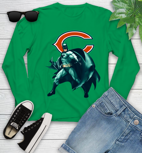 NFL Batman Football Sports Chicago Bears Youth Long Sleeve 6