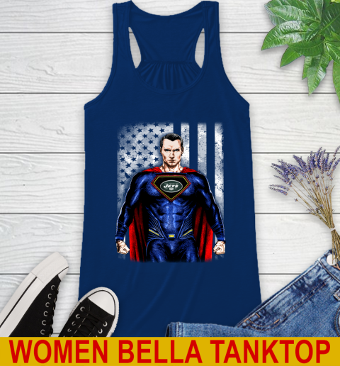 NFL Football New York Jets Superman DC Shirt Racerback Tank 7