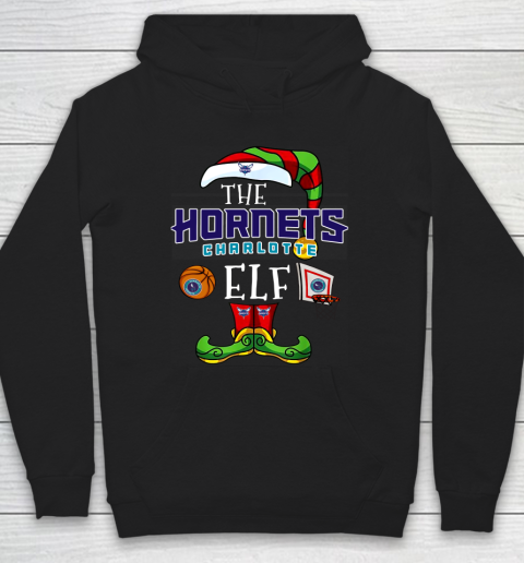 Charlotte Hornets Christmas ELF Funny NBA Hoodie