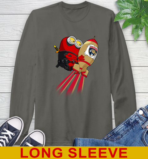 NHL Hockey Florida Panthers Deadpool Minion Marvel Shirt Long Sleeve T-Shirt 10