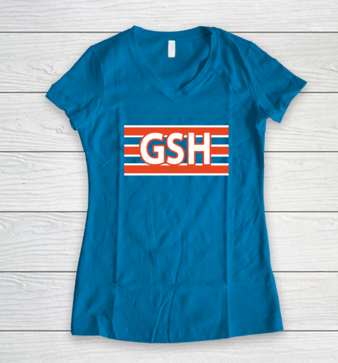 GSH Chicago Bears Women's V-Neck T-Shirt 5